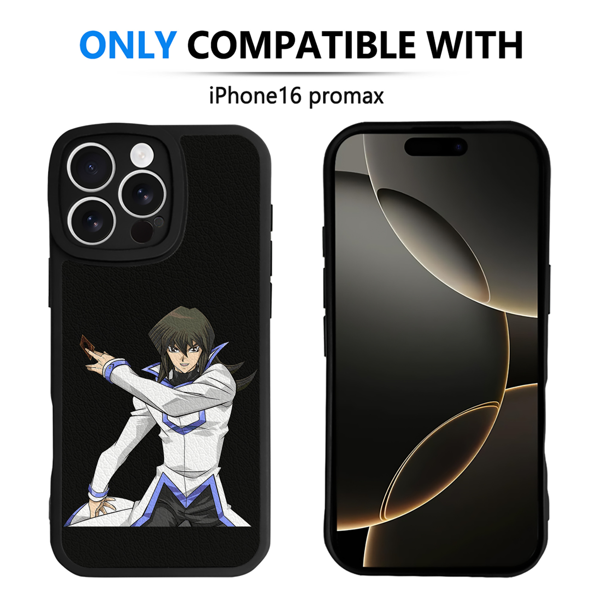遊☆戯☆王 Yu-Gi-Oh! 【iPhone 16シリーズ対応】シリコンスマホケース（レザー調） 材質：シリコン